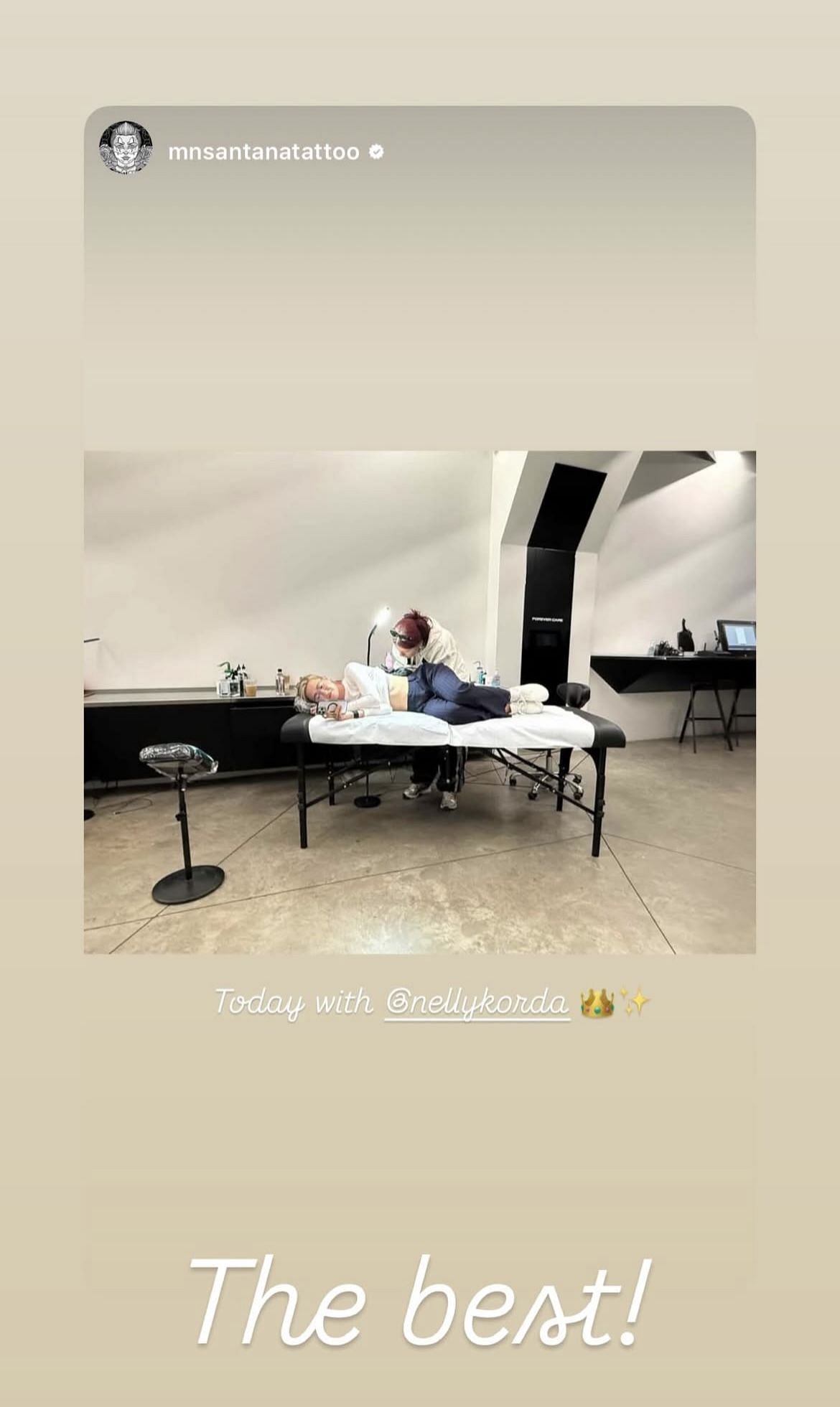 Still taken from Nelly Korda’s Instagram story_Image source: @nellykorda